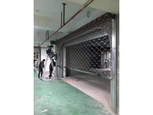 上海闵行区不锈钢网型门 电动铝合金卷帘门制作安装