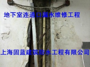 地下室连通口漏水补漏堵漏公司上海固蓝建筑 堵不好不收费